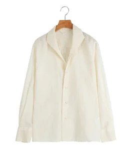 【レディース】Silk-Co Voile French Shawl Collar Shirt