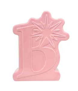 B Logo Flower Vase