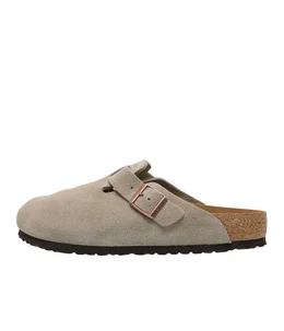 Boston BIRKENSTOCK ビルケンシュトック サンダル Taupe女 BIRKENSTOCK BOSTON SUEDE ( NARROW FIT ) TAUPE
