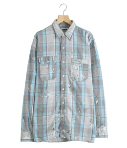 PAINTERS PAINT STAINED FLANNEL SHIRT