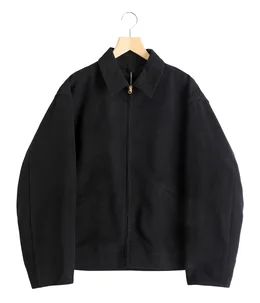モールスキン ジップショートジャケット