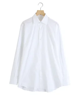 COMOLI コモリ　コモリシャツ　ホワイト 3 COMOLI コモリシャツ, White – Navyblue