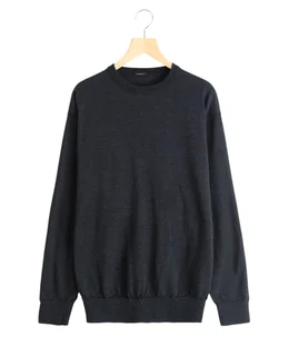 COMOLI コモリ　クルーネック ウールTシャツ　チャコール COMOLI 