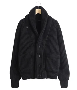 カシミヤ和紙 ショールカラーニットジャケット | COMOLI(コモリ