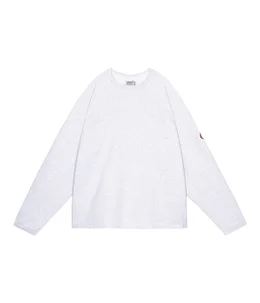 HALF PANEL RIB CREW NECK