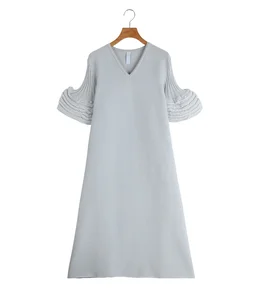 【レディース】POTTERY SWELL GLITTER SHORT BELL SLEEVE FLARE DRESS