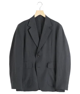 FLAP POCKET BLAZER -LINEN SILK TWILL-