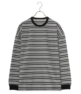 Supima Border Oversized L/S Tee
