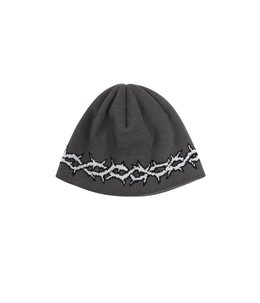 Jacquard Cuffless Beanie