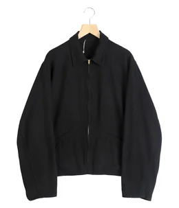 シルクネップ ジップショートジャケット