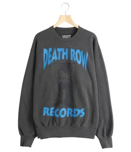 DEATH ROW RECORDS / WASHED MIDDLE WEIGHT CREW NECK SWEAT SHIRT
