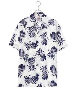 50sオリジナルヴィンテージ 長袖！カハナモクパイナップル柄