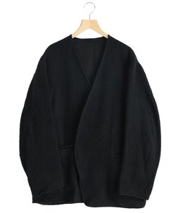 シャギー ノーカラージャケット