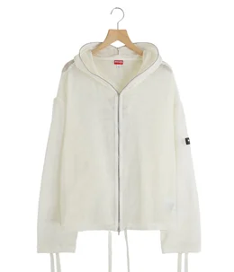 OVERSIZE MESH FULL ZIP HOODIE