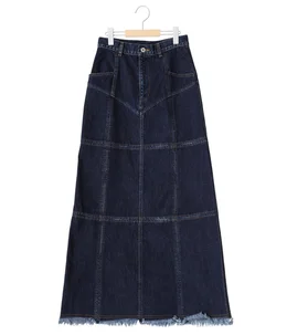 【レディース】DENIM SLIT MAXI SKIRT