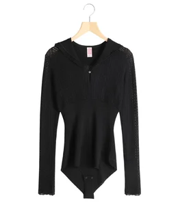 【レディース】LACE KNIT SAILOR COLLAR BODYSUIT