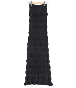 【レディース】Stripe knit maxi skirt