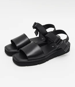 【中古】フットザコーチャー × スティーブンアラン サンダル ストラップ スエード 8 黒 8131-599-0308 foot the coacher(フットザコーチャー)の商品一覧 - ARKnets 公式通販