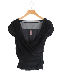 レディース】VELVET TULLE GATHERED TOP | FETICO(フェティコ