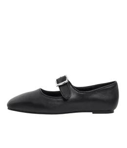 【レディース】FRAMED BUCKLE LEATHER FLATS