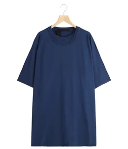 OLLI TEA SHIRT / Double collar oversized T-shirt
