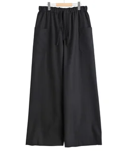 JUNO / Wide-legged elasticated trousers