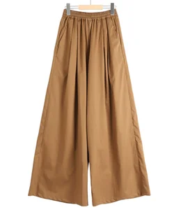 【レディース】Silicon Poplin Two Tuck Wide Pants