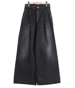 【レディース】Selvage Denim Two Tuck Wide Pants