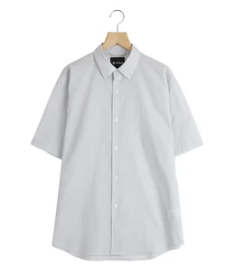 Fine Cotton Seersucker Striped S/S Shirt