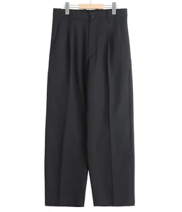 One Tuck Straight Wool Pants