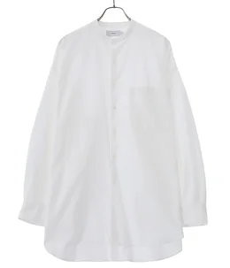Oxford Oversized L/S Band Collar Shirt