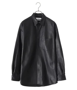 Sheep Leather Oversized Shirt | Graphpaper(グラフペーパー ...