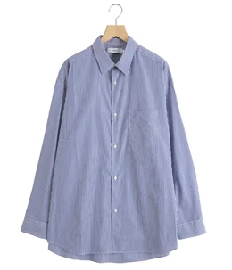 Broad Stripe L/S Oversized Regular Collar Shirt | Graphpaper