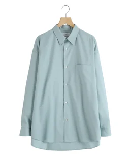 Extra Fine Wool L/S Oversized Regular Collar Shirt