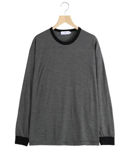 Wool Border L/S Tee