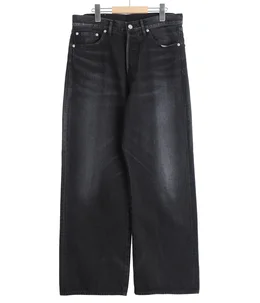 Selvage Denim Five Pocket Wide Straight Pants