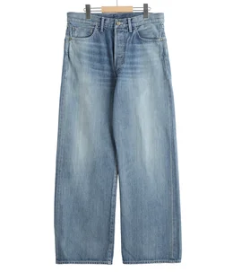 Selvage Denim Five Pocket Wide Straight Pants