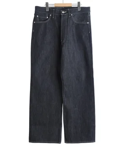 Selvage Denim Five Pocket Wide Straight Pants