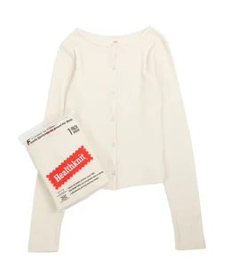 【レディース】Rib Crew Cardigan