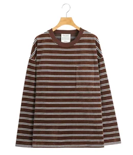 【レディース】Velvet Border Long Sleeve Tee