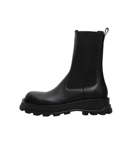 27cm JIL SANDERジルサンダーサイドゴアシューズ 42 JIL SANDER ジルサンダー サイドゴアブーツ レザー SIZE40 約