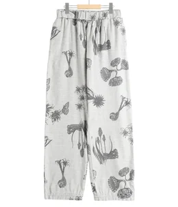 EASY PANTS - Drawing Print Doble Cloth -