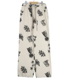 EASY PANTS- Drawing Sumi Print Doble - | kiivu(キフ) / パンツ