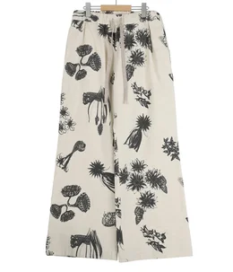 BAGGY EASY PANTS- Drawing Sumi Print Doble -