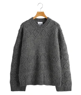 【レディース】Wool Cotton Bubble Knit