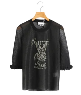 【レディース】Sheer Jacquard Top
