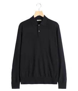 Craig Knit Polo Black