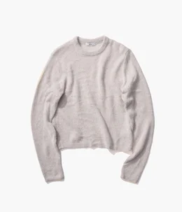 【予約】【レディース】SILK ALPACA CREWNECK SWEATER