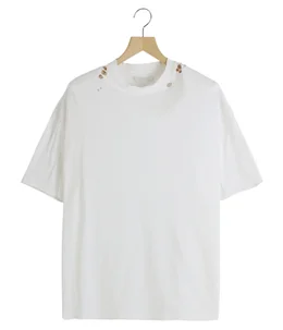 【レディース】SHOULDER PADS RIPPED T-SHIRT
