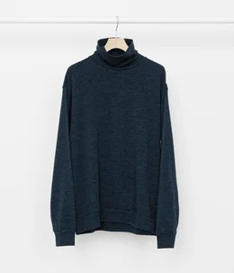 【予約】TURTLE NECK - sp120's wool cotton knit -